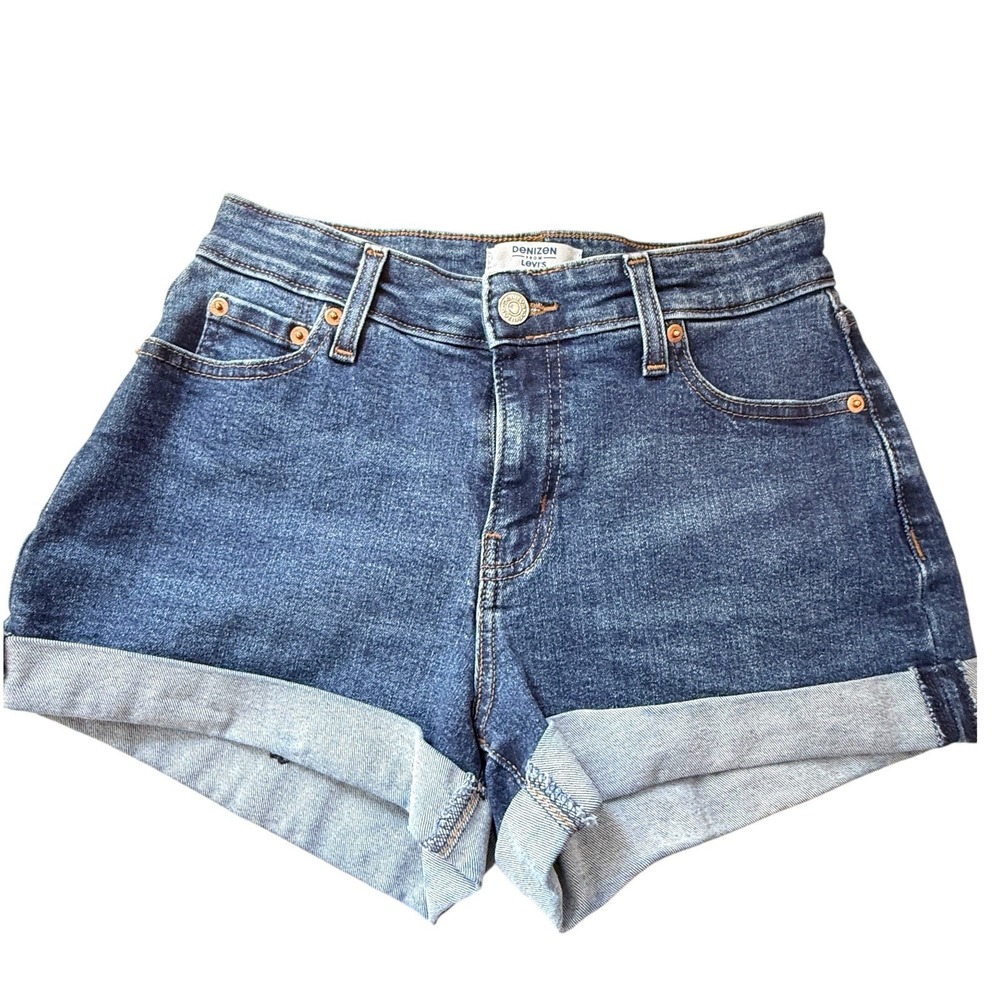 Denizen From Levis Women's Shorts High Rise‎ Blue Denim Jean Size 4